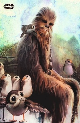 Star Wars Chewbacca Porg Plakat 55,5x86,5 cn