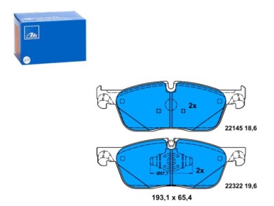 Тормозные колодки тормозные перед jaguar f-pace xe xf ii xf sportbrake land фото №1