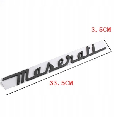 Emblemat Naklejki Maserati logo na tyl klape