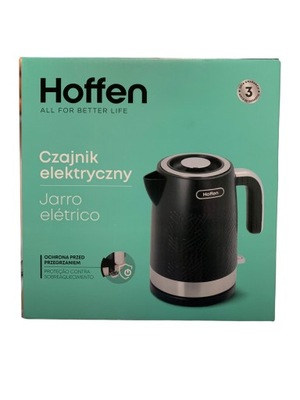Hoffen Czajnik elektryczny 1,7L 2200W Czarny
