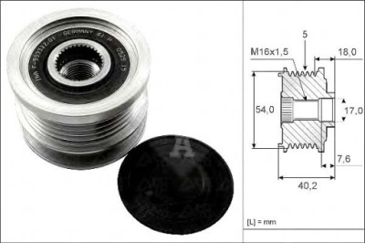 Ina шків генератора opel фото №1