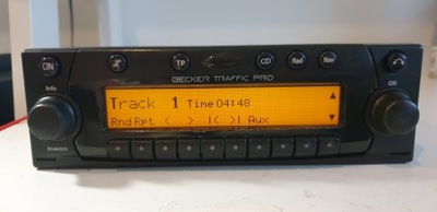 RADIO CD MP3 BECKER 4721 TRAFIC PRO MERCEDES PORSCHE BMW + CÓDIGO  