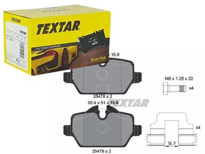 Textar гальмівні колодки гальмівні задня 2547801 фото №1