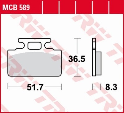 TRW LUCAS ZF КОЛОДКИ ГАЛЬМІВНІ KH151 ORGANIC HONDA ZB 50 MONKEY 88-91, NH 12