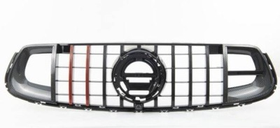 Решётка радиатора mercedes x253 c253 2020- glc gt black brabus фото №1