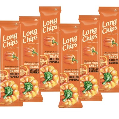 Chipsy o Smaku Grillowanej Papryki 75 g x 6