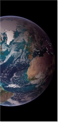 115cm 55cm Obraz ścienny Ziemia NASA druk rama cyfrowy płótno