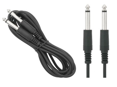 KABEL PRZEWÓD 1M JACK 6,3 mm - JACK 6,3 mm MONO GITAROWY INSTRUMENTALNY