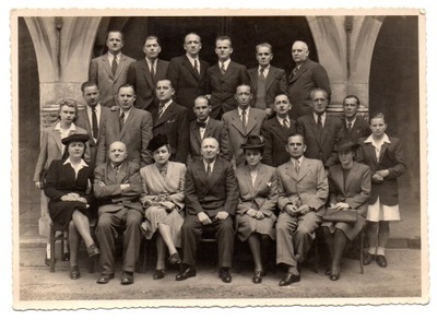 Zdjęcie grupowe Zakład Fotograficzny E.Heczko Kraków lata 30