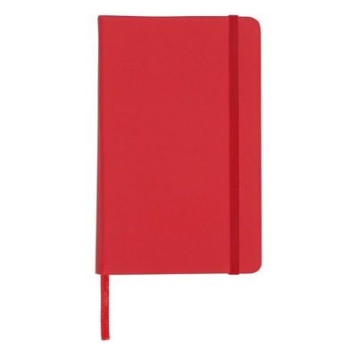 Notatnik Grant koloru czerwonego, A6, wykonany z kartonu, papieru i PU