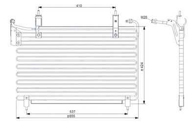 NRF CONDENSADOR DE ACONDICIONADOR JAGUAR XJ 3.2 4.0 09.94-07.97  