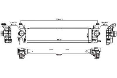 NISSENS ИНТЕРКУЛЕР MERCEDES MARCO POLO CAMPER W447 VITO MIXTO DOUBLE фото