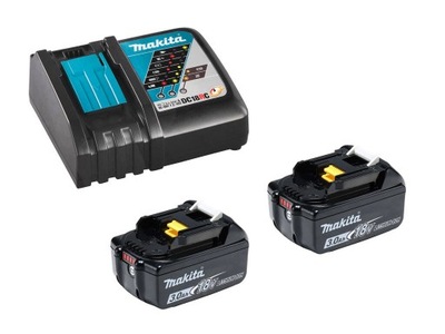 MAKITA Zestaw zasilający 18V 2x3,0Ah BL1830B + DC18RC