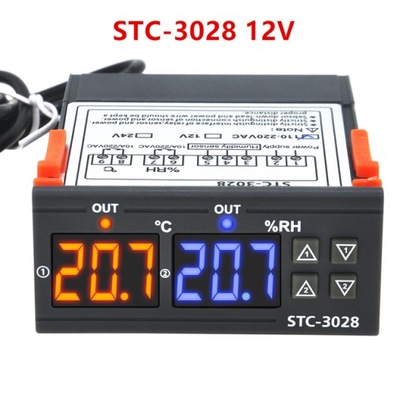 Styl STC-3028 DC12V STC STC STC Higrometr Cyfrowy