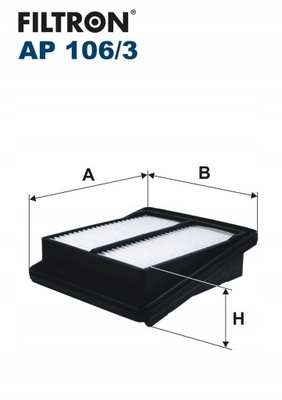 ФІЛЬТР ПОВІТРЯ ФІЛЬТРON AP 106/3