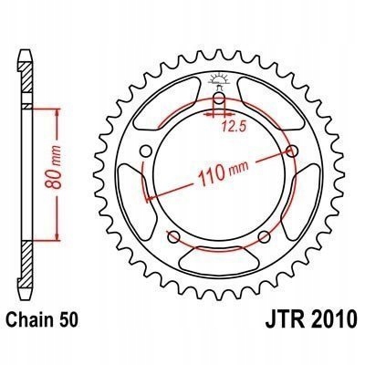 ENGRANAJE PARTE TRASERA JT 40-ZEBOW LEGEND 900 1999-2001  