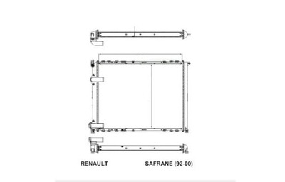 Радиатор renault safrane 10.96- 7701035721 nowa фото №1