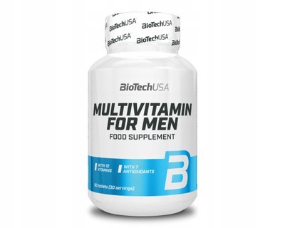 BIOTECH MULTIVITAMIN FOR MEN 60tab WITAMINY PILL !