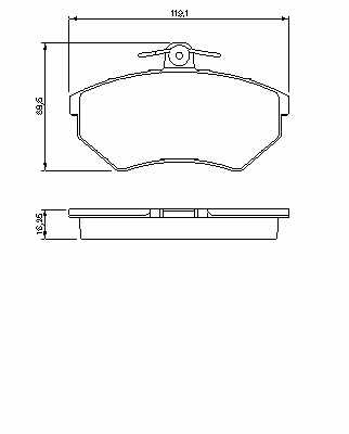 КОЛОДКИ HAM. ПЕРЕД AUDI 80 VW GOLF -99 PASSAT -97