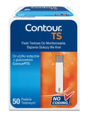 Paski testowe do glukometru Contour TS 50 sztuk
