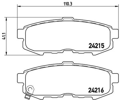 КОЛОДКИ HAM.MAZDA MPV ЗАДНИЙ