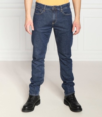 CALVIN KLEIN jeansy | Slim Fit granatowy