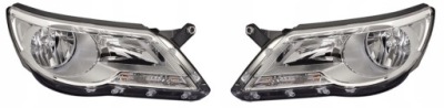 Фара лампа vw tiguan 5n 07-11 hella l+p фото №1