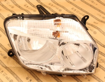 Dacia duster 10-13 лампа перед перед срібляста nowa фото №1