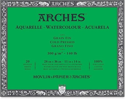 Arches - 28x36cm, 300g ZIELONY