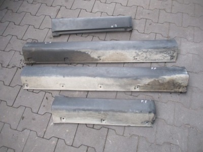 Накладки пороговые комплект ssangyong actyon 2008r фото №1