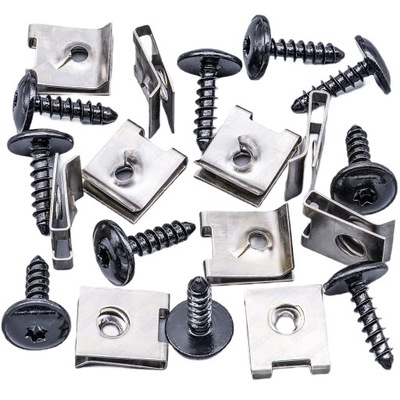 ZESTAW BLASZEK WKRĘTÓW MONTAŻOWYCH SAMOCHODOWYCH