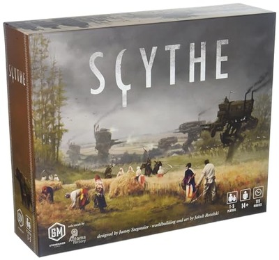 Stonemaier Games | Scythe | Board Game | Ages 14+ | 1-5 Players | 90-115 Mi