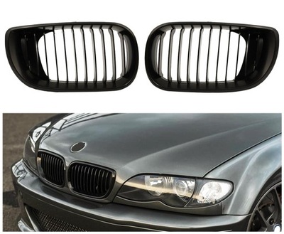 РЕШЁТКА NERKI BMW E46 2001-2006 ЧЕРНЫЕ MATOWE