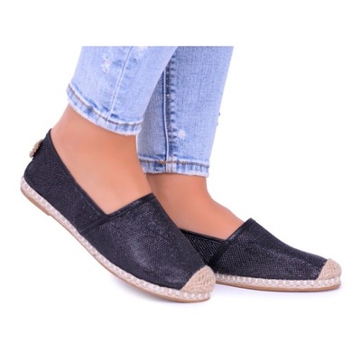 CZARNE ESPADRYLE 36 LU BOO