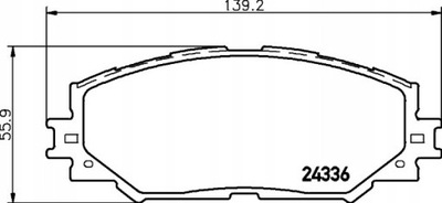 КОЛОДКИ HAM MINTEX MDB2785 TOYOTA RAV-4 III 2.2D-CA