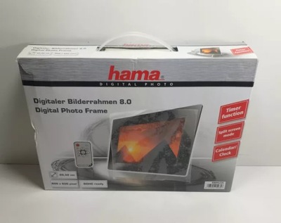 RAMKA CYFROWA HAMA BASIC 8" CZARNA
