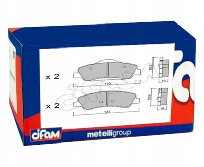 SABOTS DE FREIN DE FREIN CITROEN C-ELYSEE 12- AVANT - milautoparts-fr.ukrlive.com