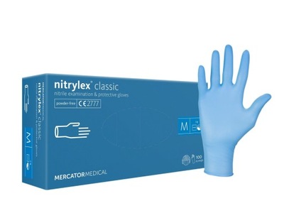 Rękawice Nitrylex Blue S Mercator Classic Bezpud