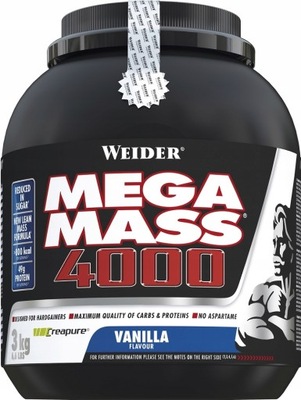 Weider Mega Mass 4000 Wanilia Proszek 3000g