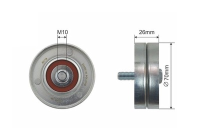 ROLLO TENSOR CORREA WIELOROWKOWEGO CHRYSLER VOYAGER IV, DODGE CARAVAN  