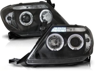 Лампы p. do toyota hilux 05-11 angel eyes black фото №1