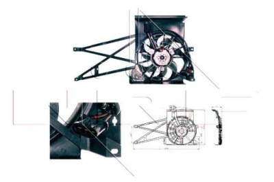 Nrf вентилятор радиатора opel vectra b фото №1