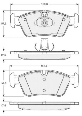 КОЛОДКИ HAM.PRZEDNIE BMW