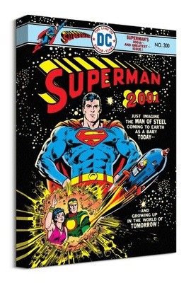 DC Comics Superman z rakietą Obraz płótno 30x40 cm