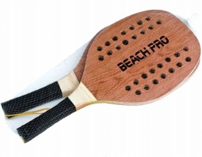 RAKIETY DREWNIANE DO TENISA PLAŻOWEGO 48CM MANDELLI