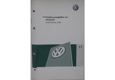 VW Jetta książka serwisowa VW Golf Variant 2007 PL