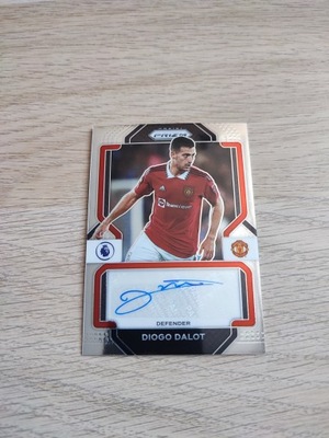 Diogo Dalot panini autograf auto Manchester United prizm