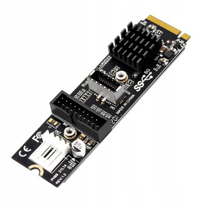 M.2 M-KEY Pcie To Front USB3.1 19Pin Header Conver фото