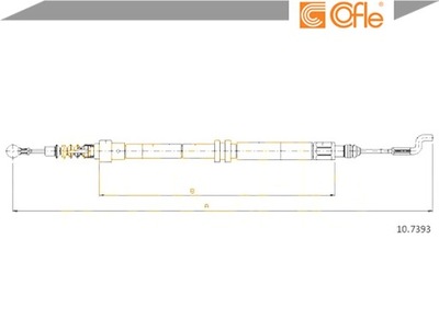 CABLE DE FRENADO COFLE 10.7393  