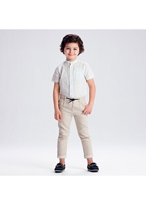 MAYORAL Spodnie chinosy paski dla chłopca